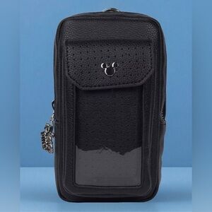 Disney Parks Pin Trading Bag with Stitch Experiment 626 Pin Strap